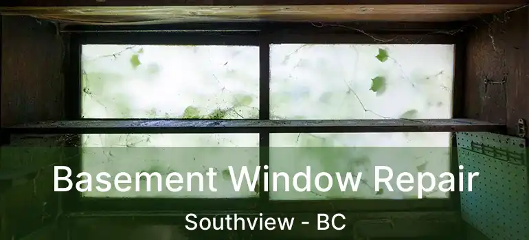  Basement Window Repair Southview - BC