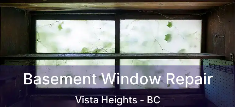  Basement Window Repair Vista Heights - BC