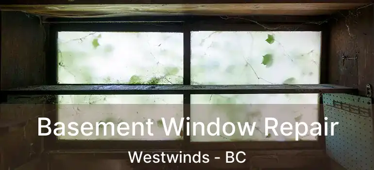  Basement Window Repair Westwinds - BC