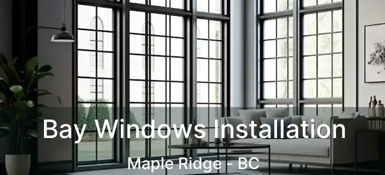  Bay Windows Installation Maple Ridge - BC