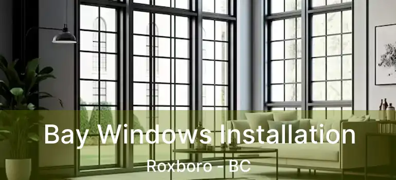  Bay Windows Installation Roxboro - BC