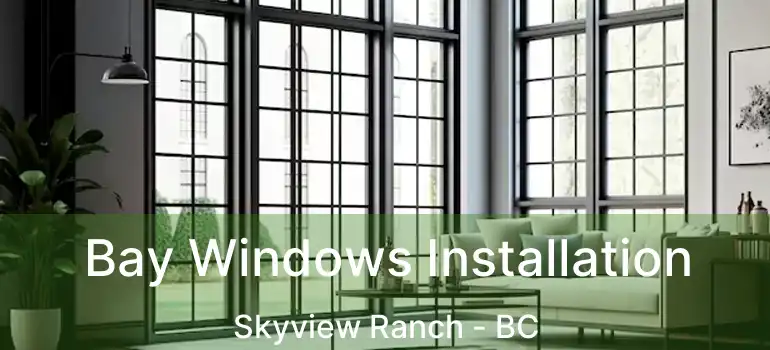  Bay Windows Installation Skyview Ranch - BC