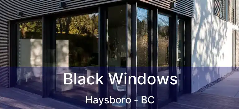  Black Windows Haysboro - BC
