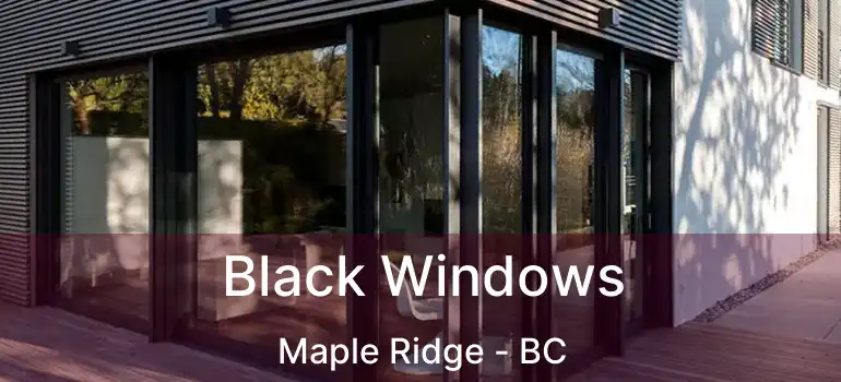  Black Windows Maple Ridge - BC