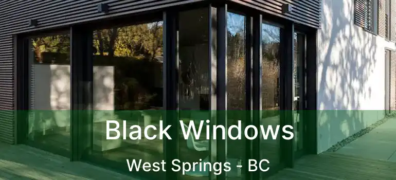  Black Windows West Springs - BC