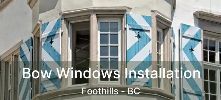  Bow Windows Installation Foothills - BC