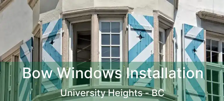  Bow Windows Installation University Heights - BC