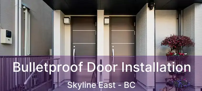  Bulletproof Door Installation Skyline East - BC