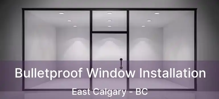  Bulletproof Window Installation East Calgary - BC