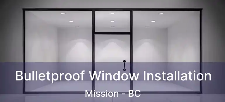  Bulletproof Window Installation Mission - BC