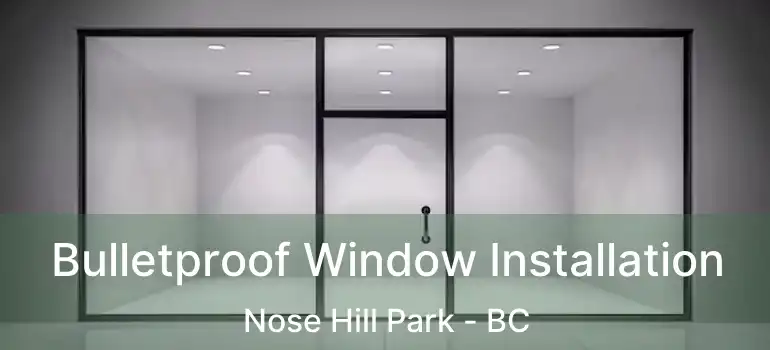  Bulletproof Window Installation Nose Hill Park - BC