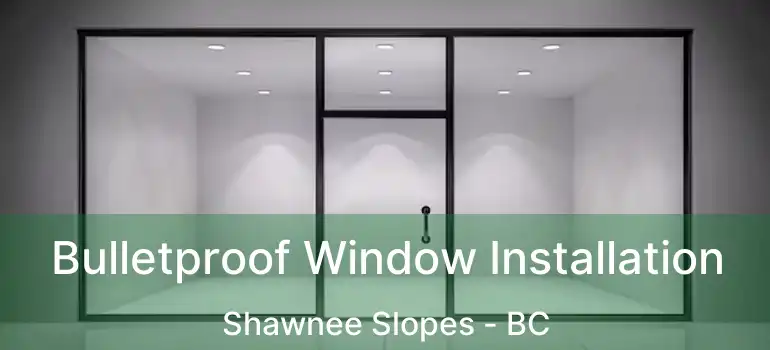  Bulletproof Window Installation Shawnee Slopes - BC