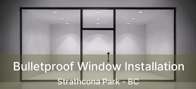  Bulletproof Window Installation Strathcona Park - BC