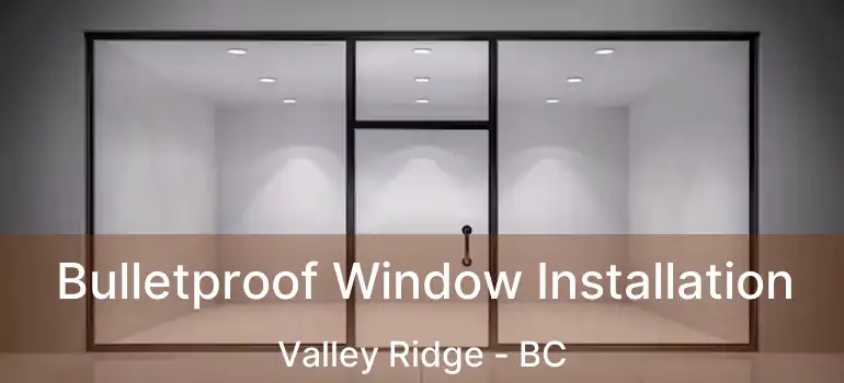  Bulletproof Window Installation Valley Ridge - BC