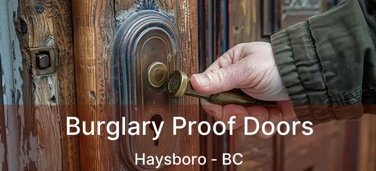  Burglary Proof Doors Haysboro - BC