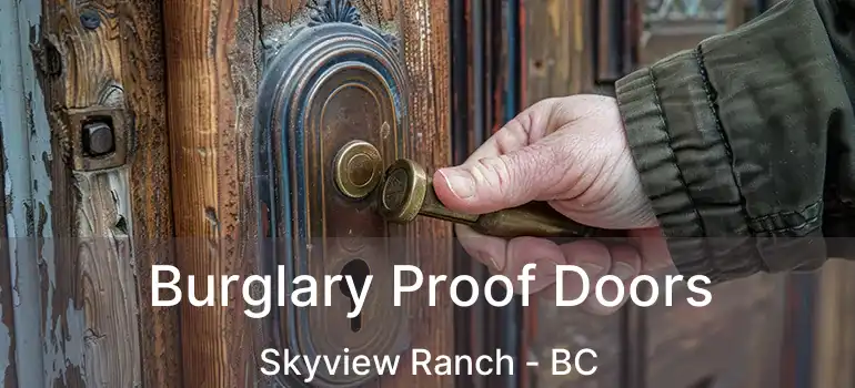  Burglary Proof Doors Skyview Ranch - BC