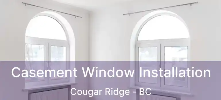  Casement Window Installation Cougar Ridge - BC