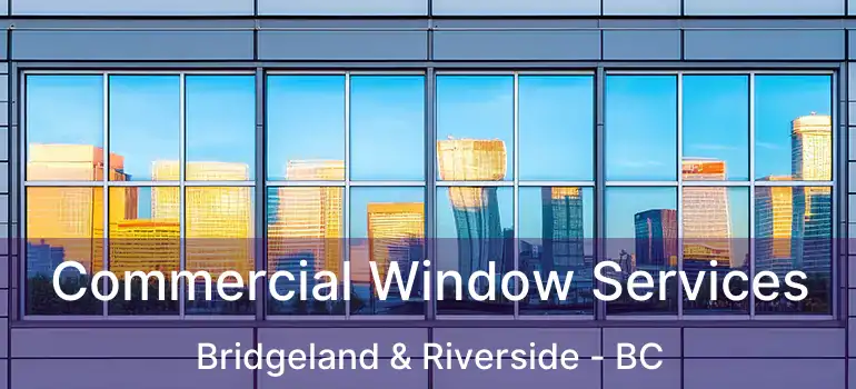 Commercial Window Services Bridgeland & Riverside - BC