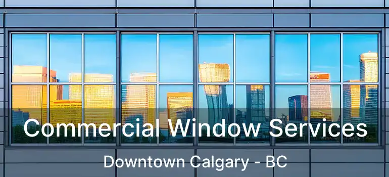  Commercial Window Services Downtown Calgary - BC