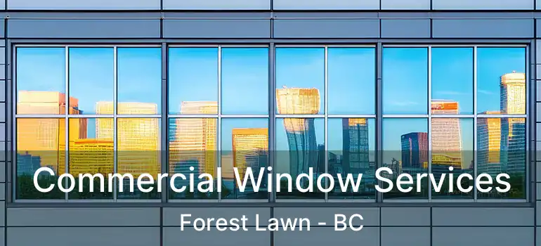  Commercial Window Services Forest Lawn - BC