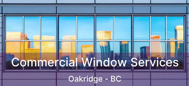  Commercial Window Services Oakridge - BC