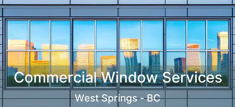  Commercial Window Services West Springs - BC