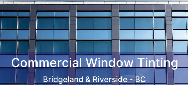  Commercial Window Tinting Bridgeland & Riverside - BC