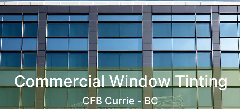  Commercial Window Tinting CFB Currie - BC