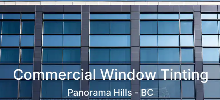  Commercial Window Tinting Panorama Hills - BC