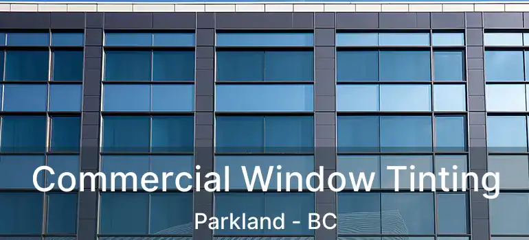  Commercial Window Tinting Parkland - BC