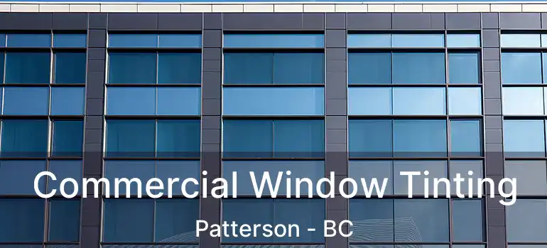  Commercial Window Tinting Patterson - BC