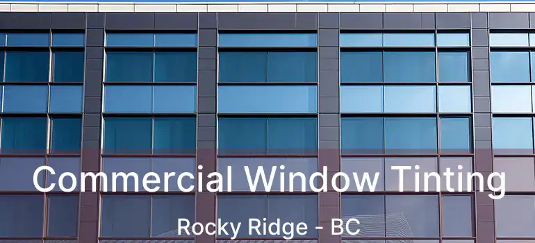  Commercial Window Tinting Rocky Ridge - BC