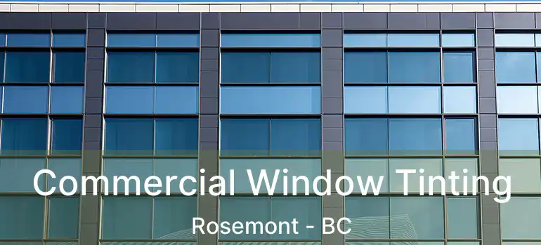  Commercial Window Tinting Rosemont - BC