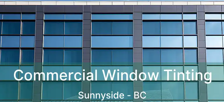  Commercial Window Tinting Sunnyside - BC