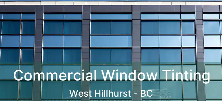  Commercial Window Tinting West Hillhurst - BC