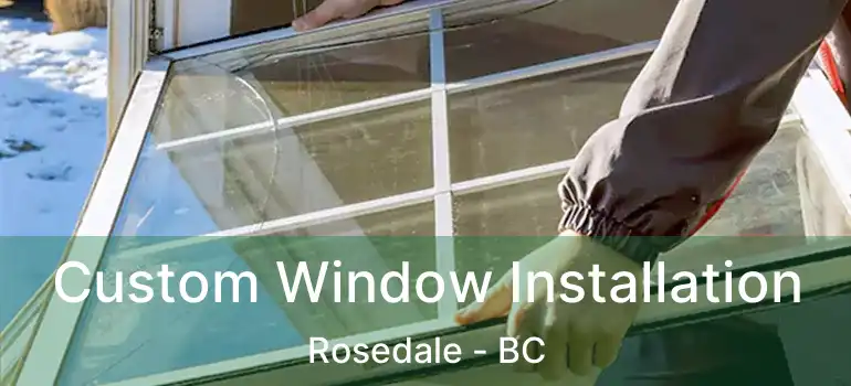  Custom Window Installation Rosedale - BC