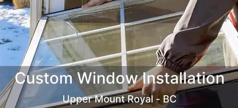  Custom Window Installation Upper Mount Royal - BC