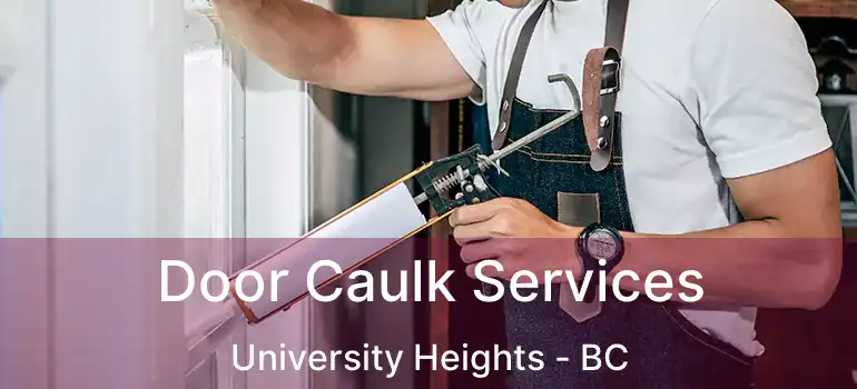  Door Caulk Services University Heights - BC