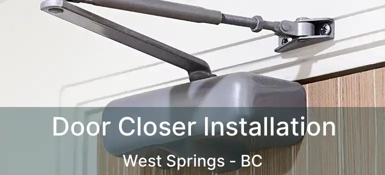  Door Closer Installation West Springs - BC