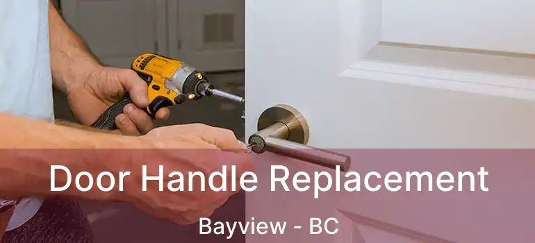  Door Handle Replacement Bayview - BC