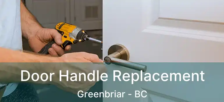  Door Handle Replacement Greenbriar - BC