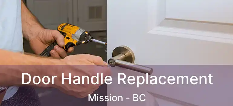  Door Handle Replacement Mission - BC