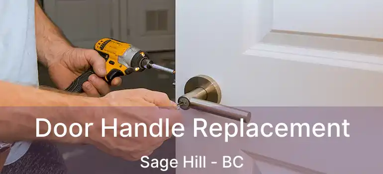  Door Handle Replacement Sage Hill - BC