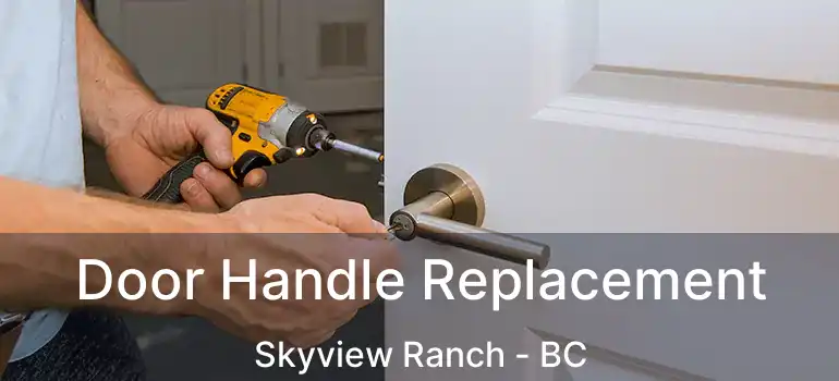  Door Handle Replacement Skyview Ranch - BC