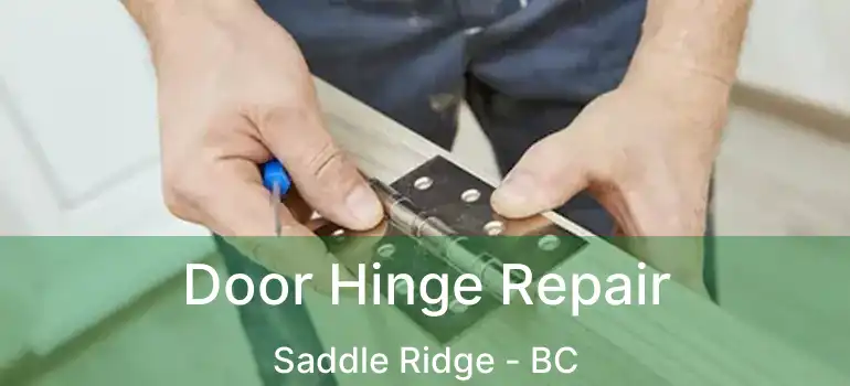  Door Hinge Repair Saddle Ridge - BC