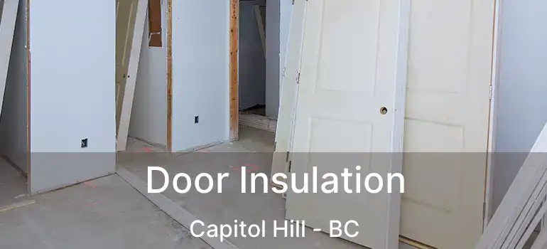  Door Insulation Capitol Hill - BC