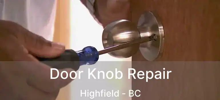  Door Knob Repair Highfield - BC