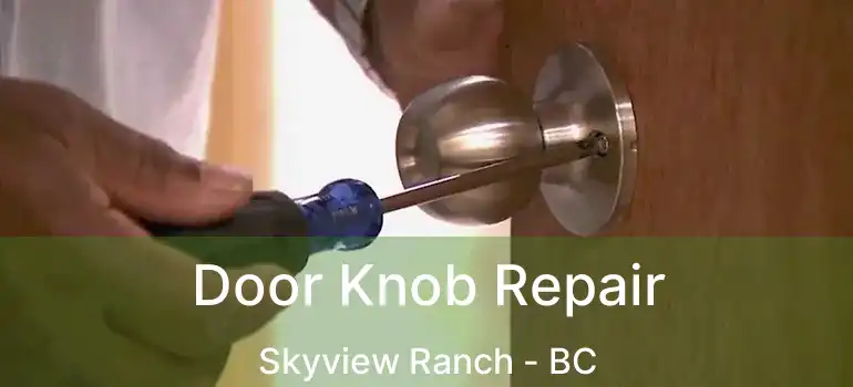  Door Knob Repair Skyview Ranch - BC