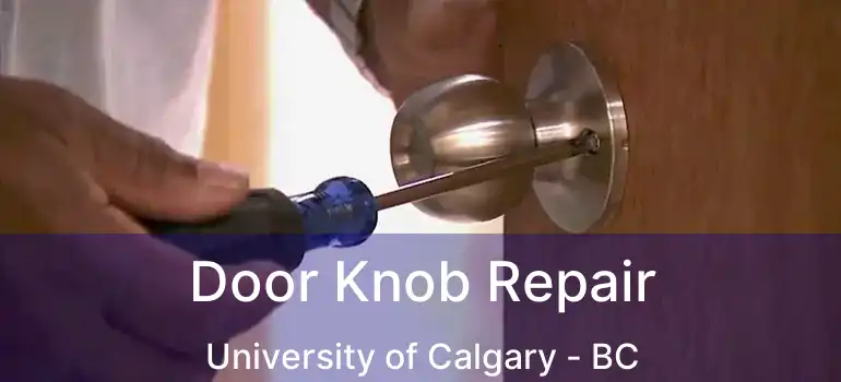  Door Knob Repair University of Calgary - BC