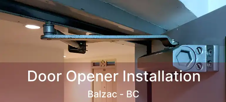  Door Opener Installation Balzac - BC